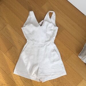 Aritzia White Jumpsuit